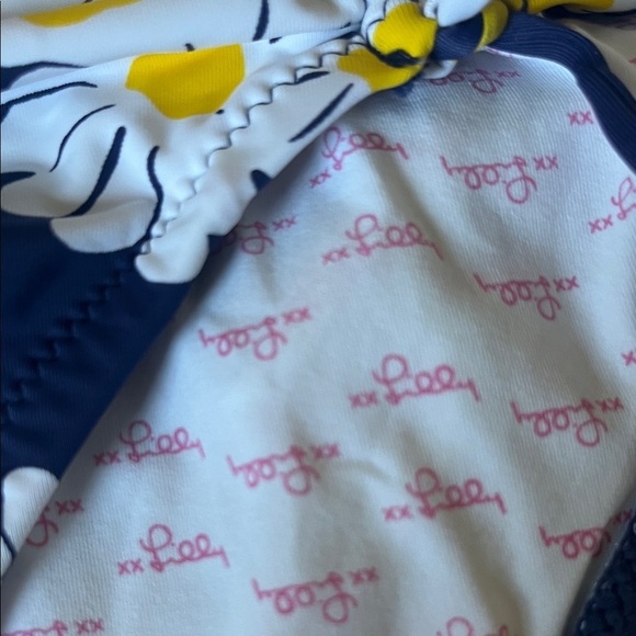 Lilly Pulitzer One-Piece Wrap Swimsuit Daisy and Ladybug - Picture 4 of 8